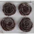 China supplier real rex rabbit fur flowers